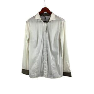More by Siste White & Grey Long Sleeve Button-Up Shirt